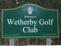 Wetherby golf club signage